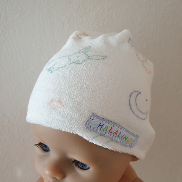 Newborn Mütze aus weichem Nicki